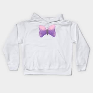 watercolour purple butterfly watercolor butterflies pink butterfly Kids Hoodie